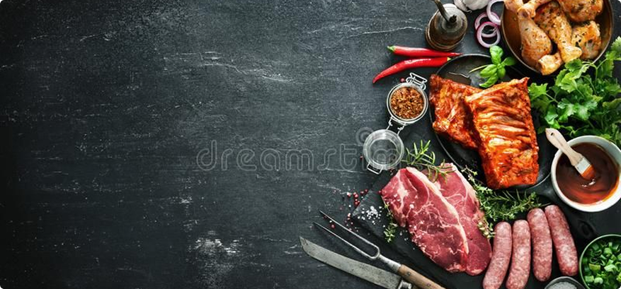 Fresh cuts of meat on display